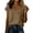 Khaki, variant on Breezora Women's Ruched Side Tie Wrap Tank Top - V Neck Sleeveless Cotton Linen Blouse, Loose Fit Summer Vacation Tops for Beach and Travel