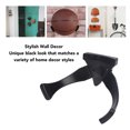 thumbnail image 4 of Soporte Para Pelotas Montado En La Pared, Estante De Almacenamiento De Pared Para Baloncesto, ABS, Ahorro De Espacio, Negro Para Voleibol, 4 of 7