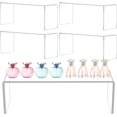 thumbnail image 1 of Jusalpha 4 Pcs Large 13'' Clear Acrylic Risers, Display Risers Shelf Showcase Fixtures for Retail, Display Stand for Amiibo Funko POP Figures, Cupcakes, Food Display, Cabinet Organizer(13''x 4.5''x 6, 1 of 5