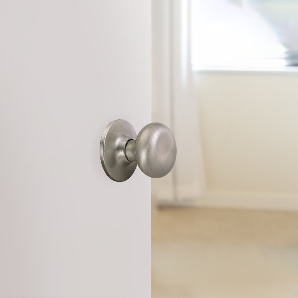 Design House Cambridge Passage Hall and Closet Door 2-Way Knob, Satin Nickel