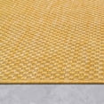 thumbnail image 4 of Solid Outdoor Rug for Patio or Balcony in Mottled Yellow, 4 of 6