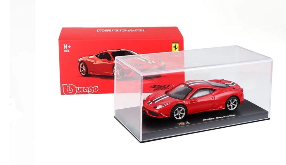 Fiat Abarth 695 Ferrari Tribute Red 1/24 Diecast Car Model by