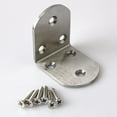 thumbnail image 2 of Phenofice 30pcs Industrial Shelf Brackets Stainless Steel Square Design for Factory Use, 2 of 5