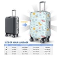 thumbnail image 6 of Lsque Space With Dino Astronauts Printed Luggage Cover, Travel Luggage Protector,Scratch and Dirt Resistant, Fits 18-32 Inch Luggage - X-Large, 6 of 9