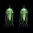 thumbnail image 4 of Pendientes de medusas de aire de moda con diseño creativo de estilo festivo popular, pendientes personalizados con textura de borla exagerada, toque personal, 4 of 5