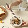 thumbnail image 3 of Fridja Wooden Chopsticks Reusable Dishwasher Safe 5 Pairs Chinese Asian Korea Wood Handmade Chopstick Natural Healthy for Cooking Eating Restaurants Gourmets Noodles Portable Long Brown, 3 of 6