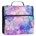 thumbnail image 5 of FORMRS Zipper Binder with Shoulder Strap 2-inch Ring 500 Sheet Capacity File Bag, Pastel Pink Marble Pattern, 5 of 5