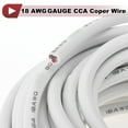 thumbnail image 5 of Unique Bargains Electrical Ground Wire Automotive Power Wire 49FT White TC 1 Pcs 18AWG 3 Conductor Fully Insulated& Soft Touch Jacket Universal, 5 of 7