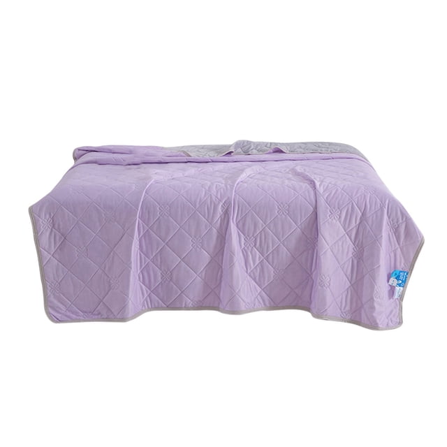 Quilt ligero de verano, manta transpirable, funda refrescante con fibra de control de temperatura para bebés, niños y niños pequeños, 100cm x 120cm