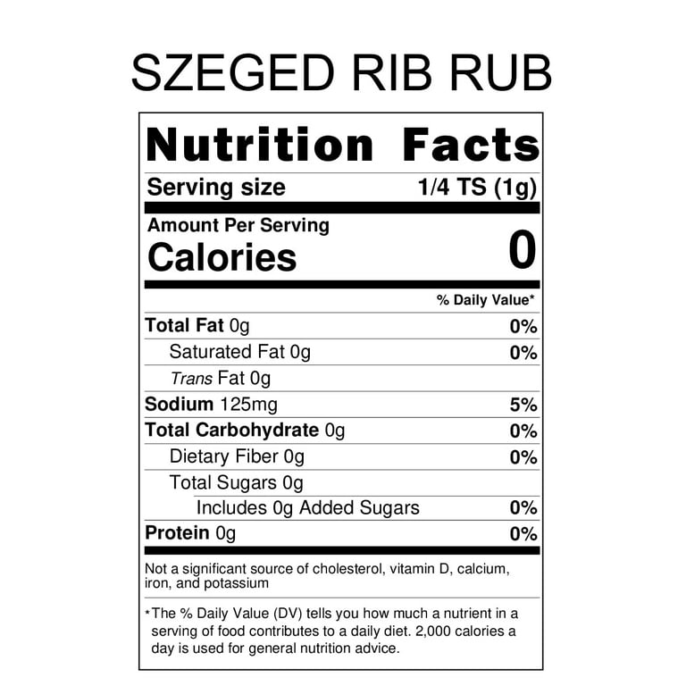 Pride of Szeged Rib Rub Spice Blend 2 5 oz Cans Walmart
