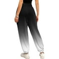 thumbnail image 4 of Giftesty Womens Pants Clearance!Womens Gradient Sweatpants Loose Fit Lounge Trousers with Pockets High Waist Pants, 4 of 5