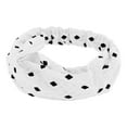 thumbnail image 5 of Unique Bargains 1 Pc Headband Argyle Lace Wide Hairband for Women White, 5 of 5