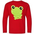 thumbnail image 3 of Inktastic Cute Frog, Little Frog, Baby Frog, Green Frog Long Sleeve Youth T-Shirt, 3 of 5