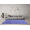 thumbnail image 3 of Ahgly Company Indoor Rectangle Oriental Blue Modern Area Rugs, 2' x 5', 3 of 4