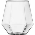 thumbnail image 6 of 32 Pack Diamond Shaped Plastic Stemless Wine Glasses Disposable 12 Oz Clear Plastic Wine Whiskey Cups Shatterproof Recyclable and BPA-Free, 6 of 9