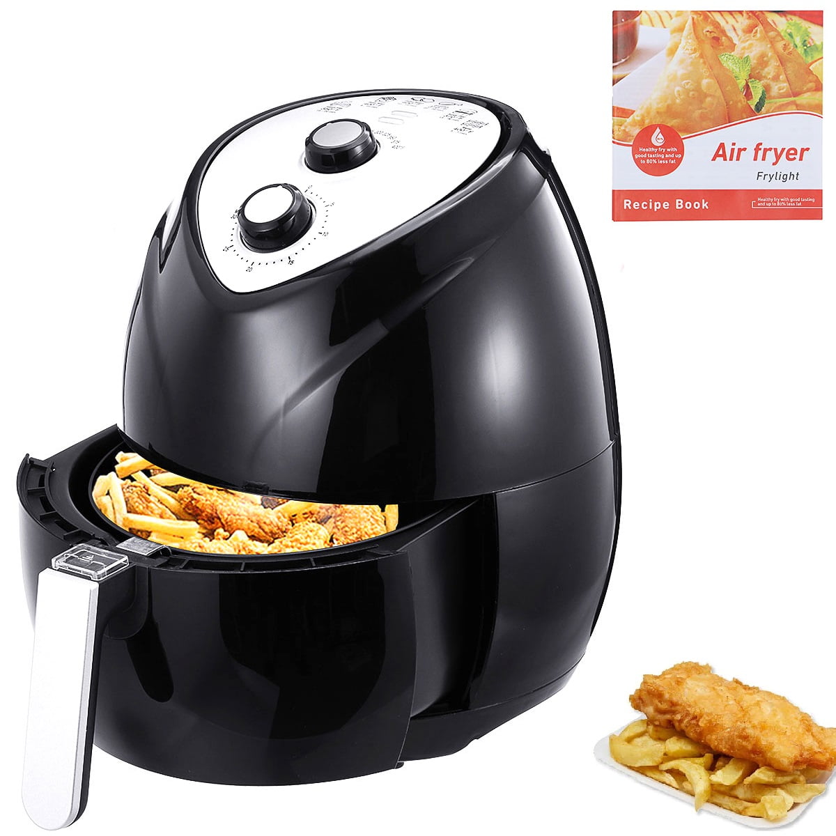 Oil Free Air Fryer 1400 Watts Large Family Size Electric Hot Air Fryers