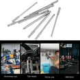thumbnail image 4 of 9pcs Lotted Phillipes Screwdriver Bit Set, 1/4 Inch Hex Shank S2 Steel Long Screwdriver Crosss Head PH1 PH2 Screwdriver Bits Set Long Drill Bits 100mm, 4 of 8