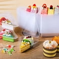 thumbnail image 4 of 100 Pack Disposable Hinged Plastic Cake Containers, Clear Cake Slice Containers with Lids-Cheesecake Containers,Individual Pie Slice Containers for Dessert, Pastry, Cookie, Snack, Fruit, 4 of 8