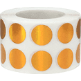 thumbnail image 2 of Orange Holographic Circle Dot Stickers, 0.5 Inch Round, 1000 Labels on a Roll, 2 of 3
