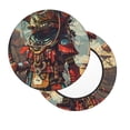 thumbnail image 2 of Lsque Tribal Futuristic Warrior Pattern Round Bar chair cushion covers Velvet Fabric Premium Comfort Protects from Scratches and Stains for 14-17 Inch Chair-13 inch, 2 of 7
