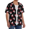 thumbnail image 2 of Fotbe Cartoon Mushroom Camisa Estampada de Manga Corta para Hombre, Casual de Verano, Estilo Playero, Sin Arrugas-Medium, 2 of 5