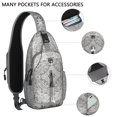 thumbnail image 4 of Minimalist Sling Backpack, Ink Style Nordic Crossbody Daypack with Aesthetic Tribal Vibes for Commuting, 4 of 4