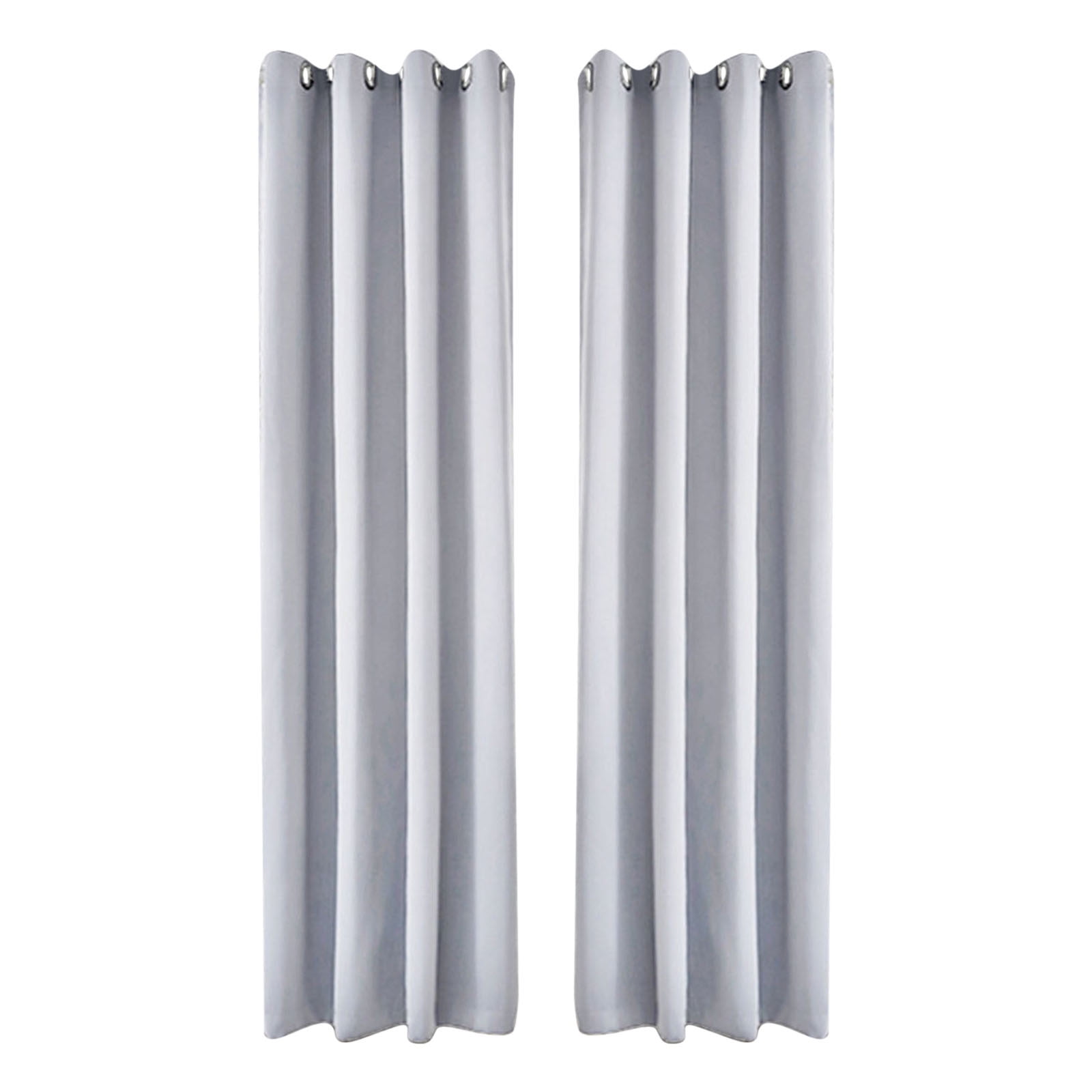Blackout Curtains 52 x 84 inches Long Gray Curtains Set of 2 Panels Thermal Insulated Room Darkening Curtains for Bedroom