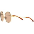 thumbnail image 3 of Ralph Lauren Womens Rl7072 Round Sunglasses Shiny Sanded Gold/Copper 55 Millimeters, 3 of 7