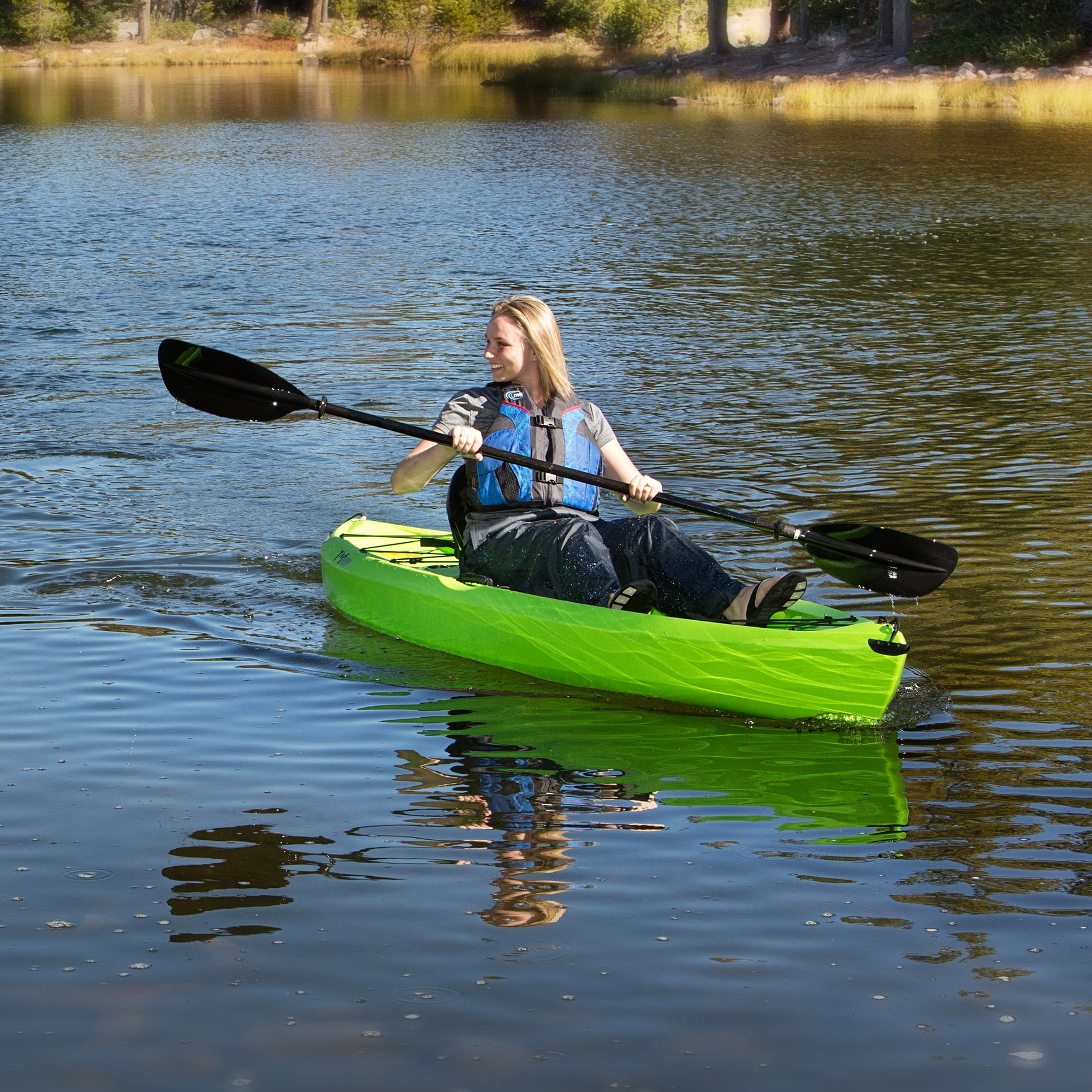 Lifetime Tioga 10 ft Sit-On-Top Kayak with Paddle, Lime Green (90534)