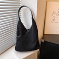 thumbnail image 4 of Bolso de playa de verano Bolso de hombro tejido extra grande Bolso de moda (Negro), 4 of 8