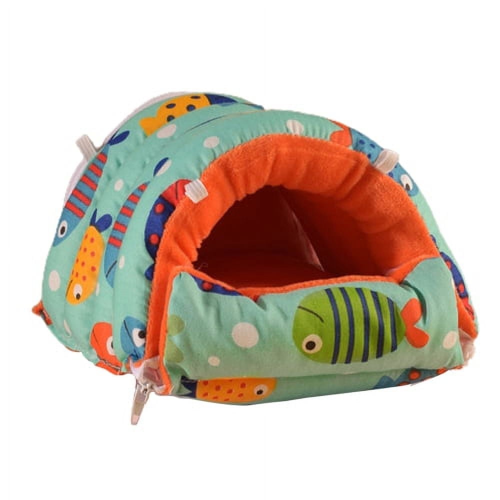 Guinea Pig House Bed Warm Cozy Hamster Cave, Large Hideout for Dwarf Rabbits Hedgehog Bearded Dragon Winter Nest Hamster Cage Accessories