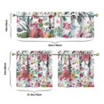 thumbnail image 6 of Kitchen Curtains and Valance Set 24 Inch Tier Pioneer Colorful Floral Curtains Small Drapes for Cafe Living Room Bathroom Farmhouse 3 Pieces Set Rod Pocket, 6 of 6