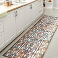 thumbnail image 3 of JONATHAN Y AMALFI COAST 2 x 8 Runner Rug, Cetara Ornate Trellis - Cream/Blue/Orange, AMC111A-28, 3 of 8