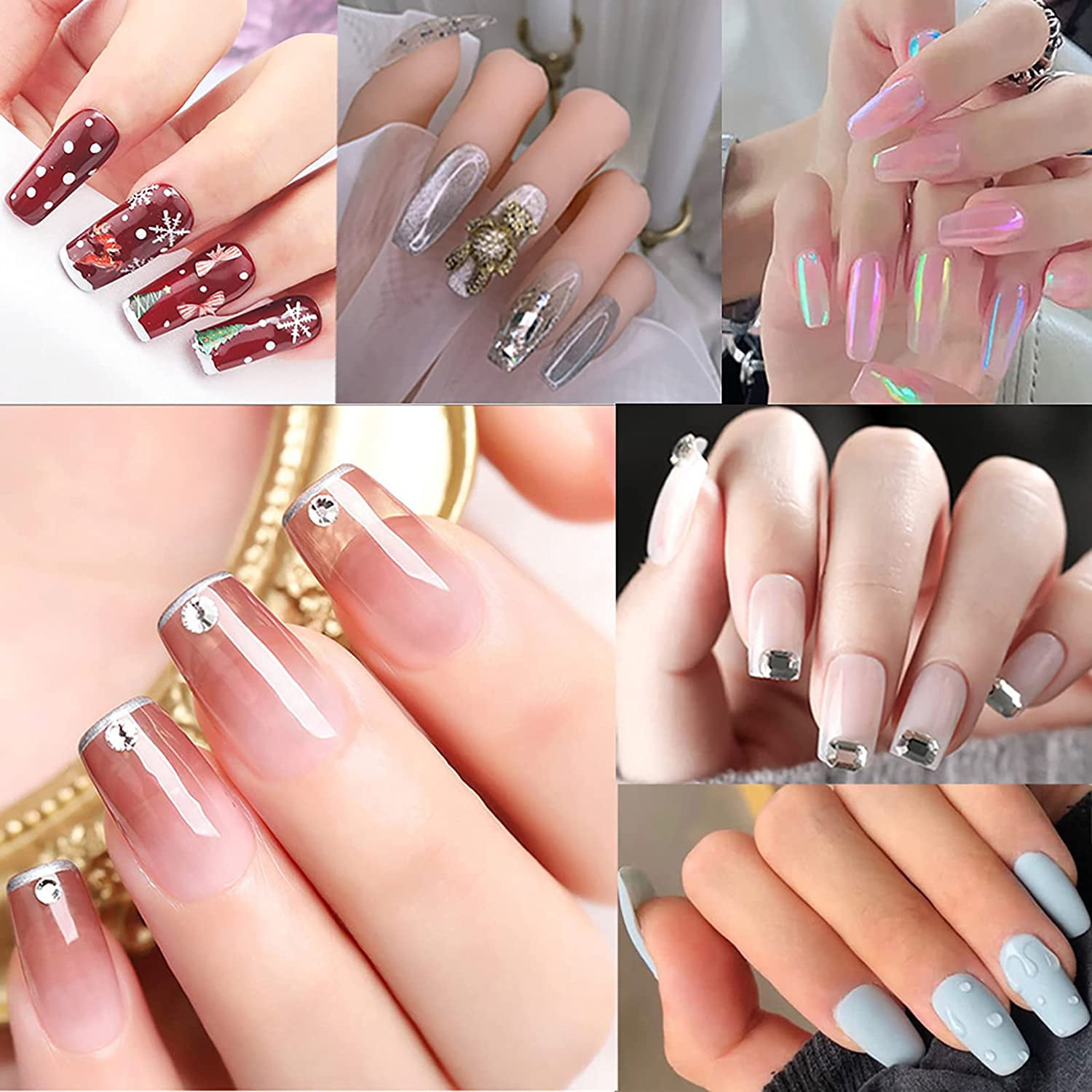 The 20 Nail Story - The almond shape nails with beautiful seashell design.  Trending in 2019. For lavish nail designs and beautiful nail art visit The  20 Nail Story today! Talk to