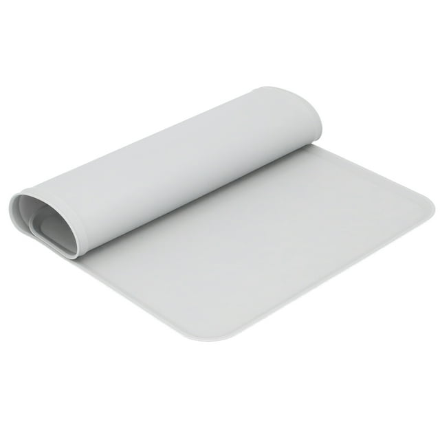 Pet Bowl Mat, Waterproof Strong And Durable Pet Food Pad For Pet Feeding Gray