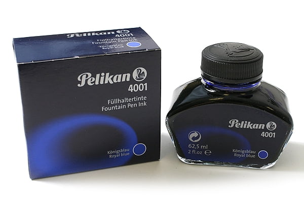 Pelikan 4001  Blue インクセット Amazon.com : Pelikan 4001 Bottled Ink for Fountain Pens