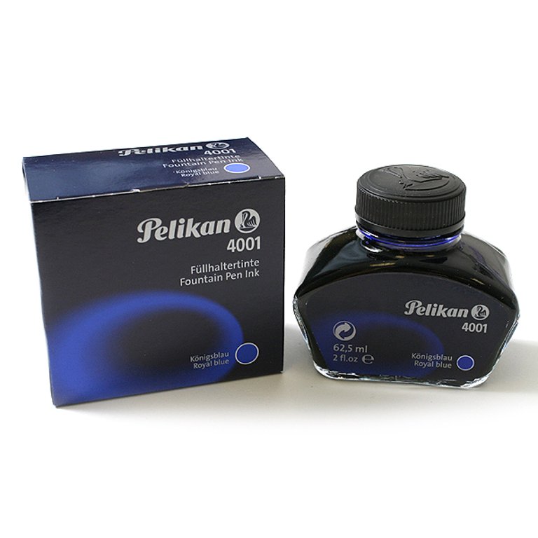 Pelikan 4001 Bottled Ink for Fountain Pens Royal Blue 62.5ml