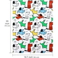 thumbnail image 2 of AllWays Plaza Birthday Wrapping Paper Sheet - 12 Sheets Adorable Dog Design Folded Flat for Party, Baby Showers, Holiday - 19.7 Inch X 30 Inch Per Sheet, 2 of 13