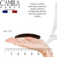 thumbnail image 2 of Camila Paris CP3148 French Hair Banana Clincher Clip, Classic Girls Updo Flexible Ponytail Holder, Non Slip Interlocking Banana Comb, Fashion Durable Styling Hair Accessories for Women, Made in France, 2 of 37