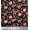 Dark Brown, variant on Soimoi Black Cotton Duck Fabric Leaves & Peony Floral Print Fabric by the Yard 42 Inch Wide