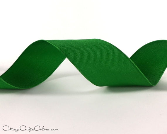 (6 pack) Offray Ribbon, Green 1/8 inch Tafetta Polyester Ribbon, 3 yards