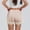 Beige, variant on Women's Shorts Ice Silk Lace Trim Safety Slip Shorts Summer High Waist Elastic Breathable Silky Soft Modesty Shorts under Dresses Anti Exposure Lounge Shorts Nude Pink 2 Colors