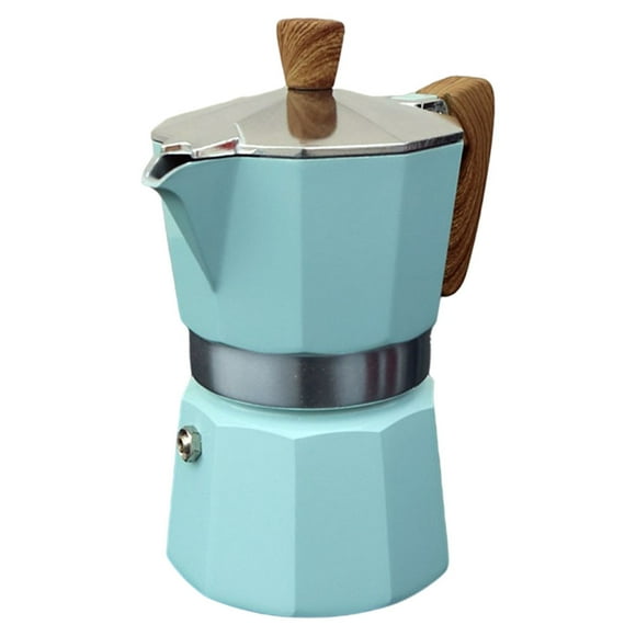 Classic Espresso Maker Coffee Maker Cafeteira Percolator Blue 150ml