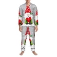 thumbnail image 3 of Sikiie Merry Christmas Gnome1 Mens Pajama Set, Soft Warm Long Sleeve Sleepwear, Cozy Button-Down Pjs for Men-, 3 of 7