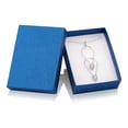thumbnail image 2 of Sterling Silver Multi Pear Shaped CZ Drop & Dangle Pendant Necklace with Chain, 2 of 2