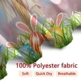 thumbnail image 3 of Happy Easter Shower Curtains for Bathroom Spring Cherry Blossom Wood Cross Rabbit Ears Colorful Eggs Home Bathtubs Decor Waterproof Fabric Shower Curtain Sets with 12 Hooks, 72x84 Inch, 3 of 6