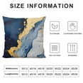 thumbnail image 5 of JEUXUS  Modern Abstract Marble Texture Blue Gold Watercolor Print Art Home Bedroom Decorations Soft Throw Pillow Cover, Minimalist Drawing Boho Pillow Case Pillowcase,, 5 of 5
