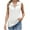 White, variant on lmcalzta Womens Summer Tank Tops Zip Sleeveless Collared Shirts Casual Summer Lightweight Tees