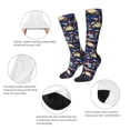 thumbnail image 6 of Easygdp Sea Inhabitans and Herb Soccer Socks Sport Knee High Socks Calf Compression Athletic Socks for Men and Women, 6 of 9