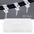 thumbnail image 4 of 200pcs P Clips sujetadores de plástico de nylon con sujetadores de caja surtidos para conducto, kit de conducto de cable, tubería y funda (negro/blanco)(Blanco) Unbranded GS06004-01, 4 of 7